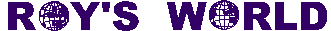 [ROY'S WORLD - Logo]